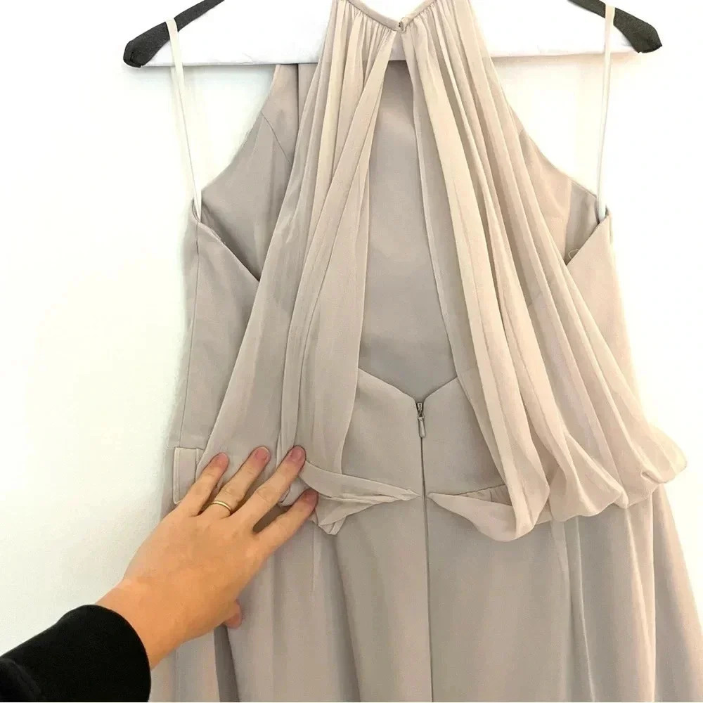 Lela Rose Dress manufactured by Dessy, style LR239, color Oyster, size 12 - Picture 2 of 8